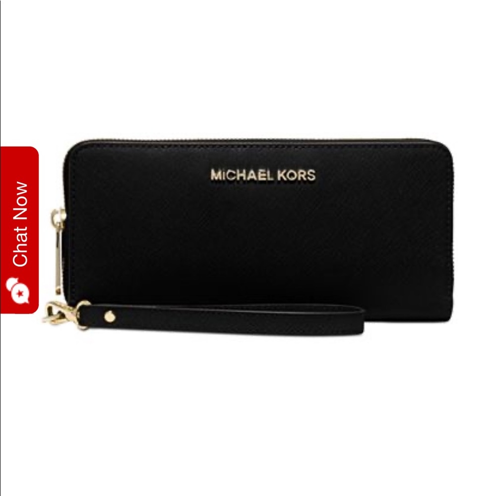 Black Michael Kors Travel Wallet